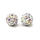 Perles de boule pavé disco &nbsp;RB-Q195-8mm-AB-3