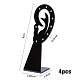 Superfindings 8 pz espositore per orecchini a forma di orecchio clip per orecchio espositore per orecchini a bottone espositore in acrilico supporto per organizzatore per orecchini da tavolo EDIS-WH0022-05A-2