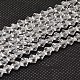 Chapelets de perles en verre bicone d'imitation de cristal autrichien GLAA-F029-3x3mm-13-1
