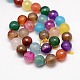 Natural Agate Beads Strands G-G580-12mm-18A-2