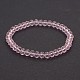 Bracelets de perles de verre rondelle stretch BJEW-F070-09-1