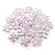 Placage uv perles acryliques transparentes lumineuses OACR-P010-16C-3