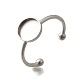 Componenti per anello polsino aperto in acciaio inossidabile 304&nbsp;STAS-M057-01C-P-1
