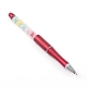 プラスチック製のボールペン  透明なアクリルビーズと  ミックスカラー  144.5x8~11.5mm AJEW-PE0003-2