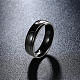 316 anelli a fascia larga in acciaio al titanio da uomo dal design semplice RJEW-BB15751-9-6