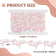 FINGERINSPIRE 5 Yards Flower Embroidery Lace Trim 1.9 inch Pink with White Polyester Floral Lace Ribbons Lace Edge Applique for Sewing Clothes Home Party Wedding Dress Hair Band Clothes Decoration OCOR-FG0001-99A-2