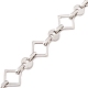 304 Stainless Steel Rhombus & Coffee Bean Link Chains CHS-F017-03P-2
