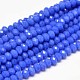 Faceted Rondelle Glass Beads Strands GLAA-I033-6mm-07-1