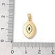 Латунные микро проложить кубического циркония подвески KK-Q030-03B-G-3