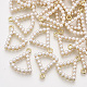 Colgantes de perlas de imitación de plástico abs PALLOY-T071-054A-1