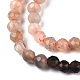 Naturelles et synthétiques mélangées perles de pierres précieuses brins G-D080-A01-03-22-3
