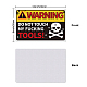 Panneaux d'avertissement en aluminium protégés contre les UV et étanches AJEW-WH0111-K17-2