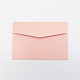 色付きの空白のクラフト紙の封筒  長方形  ピンク  160x110mm SCRA-PW0004-146J-1