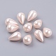 Shell Pearl Half Drilled Beads BSHE-G017-16x10mm-16-1