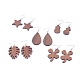 Wood Dangle Earrings EJEW-JE04008-1
