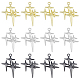 SUPERFINDINGS 24Pcs 3 Colors Rack Plating Alloy Pendants FIND-FH0006-93-1