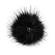 Pom pom moelleux couture boutons-pression accessoires SNAP-TA0001-01G-2