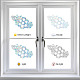 GORGECRAFT 16Pcs Bee Window Clings Honeycomb Windows Decals Anti-Collision 3D Rainbow Prism Film Decorative Static Stickers Sun Catcher Decals for Glass Sliding Door Prevent Birds Strikes Home Decor DIY-WH0314-088-4