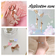 Transparent Spray Painted Glass Charms GLAA-PH0007-79-6