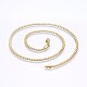 304 Stainless Steel Chain Necklaces MAK-L015-33B-2