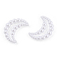 ABS Kunststoff Imitation Perle Verbindungsringe OACR-T015-07-01-4