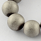Chapelets de perles en hématite synthétique sans magnétiques G-Q933-4mm-06-2