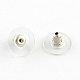 Fermoirs de boucles d'oreilles bullet embrayage en 304 acier inoxydable X-STAS-Q189-02-1