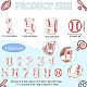 NBEADS 11 Pcs Number Iron on Patches DIY-NB0007-60-2