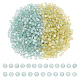 Chgcraft 2 colori che placcano perle acriliche trasparenti TACR-CA0001-03-1