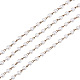 Ручной круглые стекла жемчуг цепи для ожерелья браслеты делает X-AJEW-JB00035-02-1