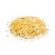 プラスチックスパンコールビーズ  黄金の光沢  縫製工芸品の装飾  クローバー  ゴールド  4.5x3.5x0.3~0.4mm PVC-R024-06A-2