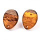 Серьги-гвоздики из смолы и ореха MAK-N032-006A-G01-2