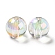 Two Tone UV Plating Rainbow Iridescent Acrylic Beads TACR-D010-03A-3