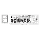 SUPERDANT Science Theme Vinyl Wall Stickers Experimental Tool Pattern Wall Decal Wall Art Stickers for Home Bedroom Living Room Decorations 30x59 cm DIY-WH0228-265-2