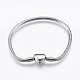 304 Stainless Steel European Style Chains Bracelet Making, with Clasps, Stainless Steel Color, 7-1/8 inch(180mm), 3mm