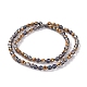 Electroplate Glass Beads Strands EGLA-L018-A-HP02-5