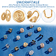 Unicraftale 40Pcs 5 Style 304 Stainless Steel Spiral Pad Cuff Earrings KK-UN0001-21-5