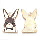 Alloy Bunny Pendants X-ENAM-S115-052-2