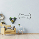 正方形のPVCウォールステッカー  家の居間の寝室の装飾のため  葉の模様  390x480mm DIY-WH0228-113-3