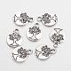 Tibetan Style Alloy Flat Round with Tree Charms TIBEP-Q043-313-RS-1