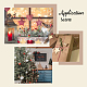 Рождественские темы деревянные подвески украшения WOOD-GA0001-09-6