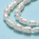 Fili di perle di perle d'acqua dolce coltivate naturali PEAR-J006-03F-01-4