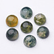 Natural Moss Agate Cabochons G-MOSS8x4-1