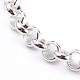 Women's 304 Stainless Steel Rolo Chain Bracelets BJEW-JB05996-01-2