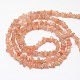 Chips Natural Sunstone Beads Strands G-N0164-54-2