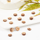 OLYCRAFT 428 pieces Coconut Shell Beads Natural Coconut Shell Rondelle Beads Flat Round Coconut Beads Strands for for Earring Bracelet Necklace Jewelry DIY Craft Making COCB-OC0001-001B-4