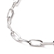 304 pulsera de cadena de cable de acero inoxidable para hombres y mujeres BJEW-E031-05E-P-2