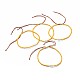 Регулируемые стеклянные плетеные браслеты из бисера BJEW-F391-A19-1
