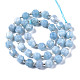 Chapelets de perles de jade blanche naturelle G-T132-049B-2
