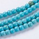 Synthetic Turquoise Beads Strands G-E456-45A-4mm-1